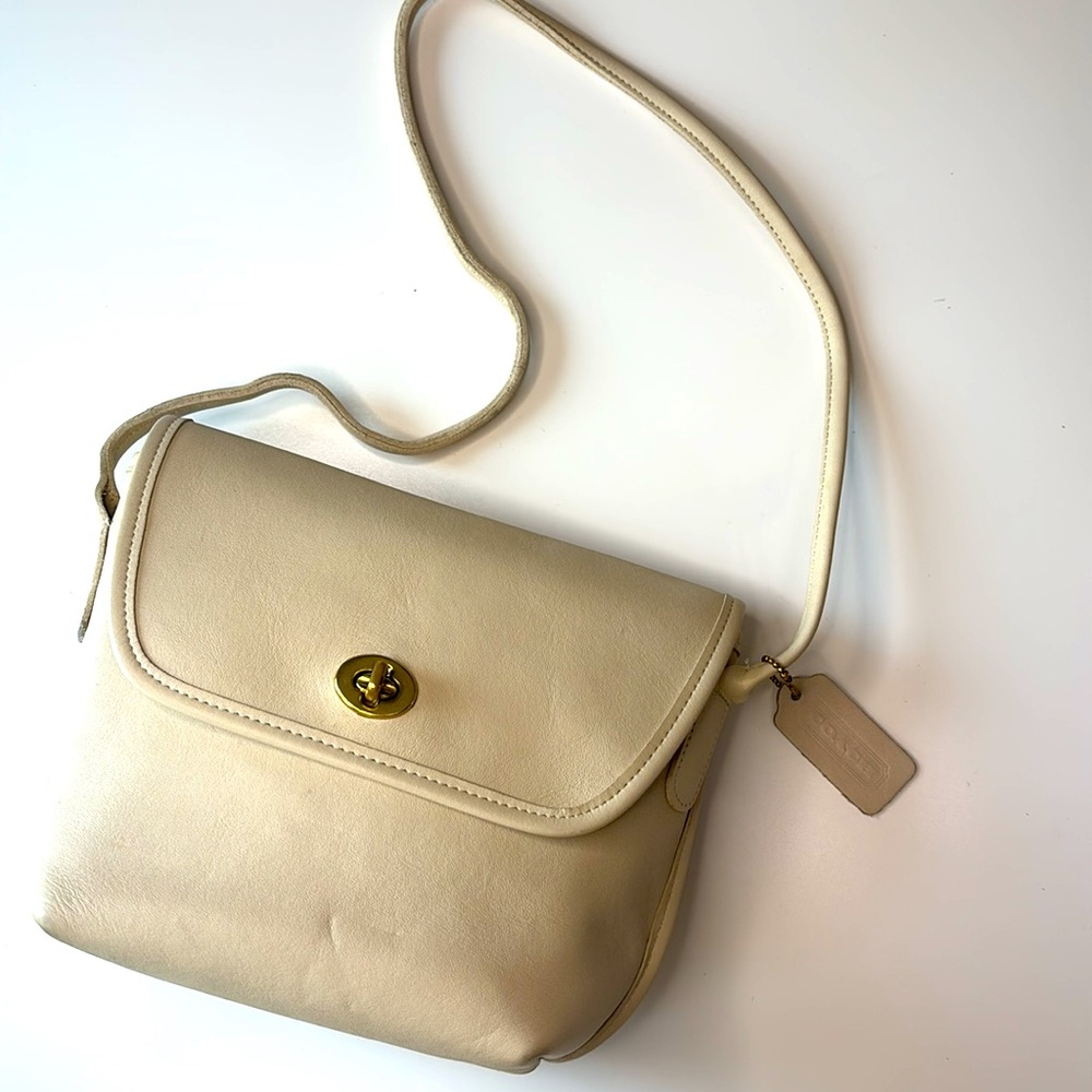 Coach Cream Shoulder Bag